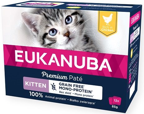 Eukanuba Kitten Chicken Pate 12x85g