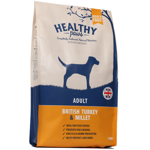 Healty Paws Turkey & Millet 6kg