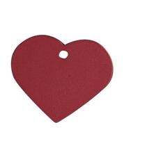 ID-bricka Stort hjärta röd