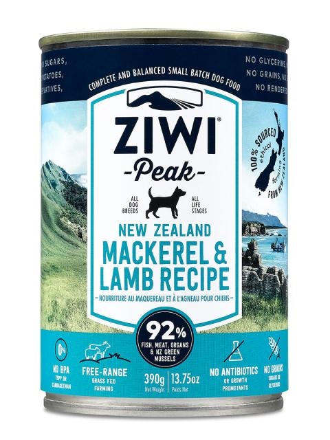 Ziwi Peak Dog mackrel & lamb 390g våtfoder
