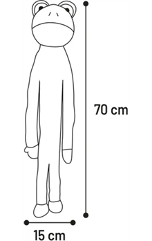 Plyschleksak Groda 70cm