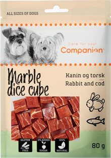 Companion Marble Dice Rabbit/Cod 80g