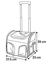Transportväska/trolley Flou 37x33x39cm